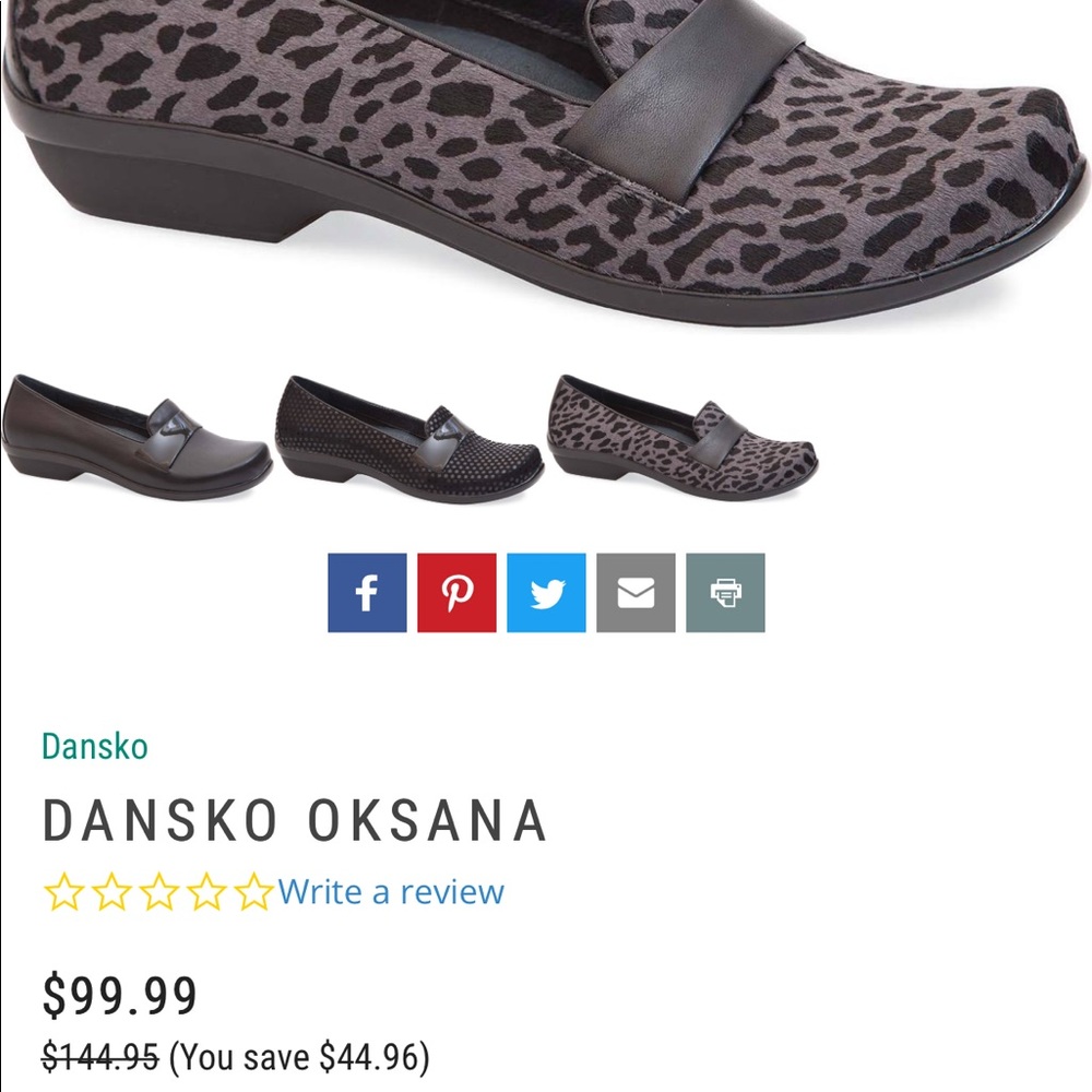 Dansko leopard calf hair dress shoes
